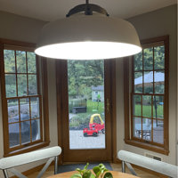 Luzon Single Light Metal Dimmable Pendant & Reviews | Joss Luzon Single Light Metal Dimmable Pendant & Reviews | Joss